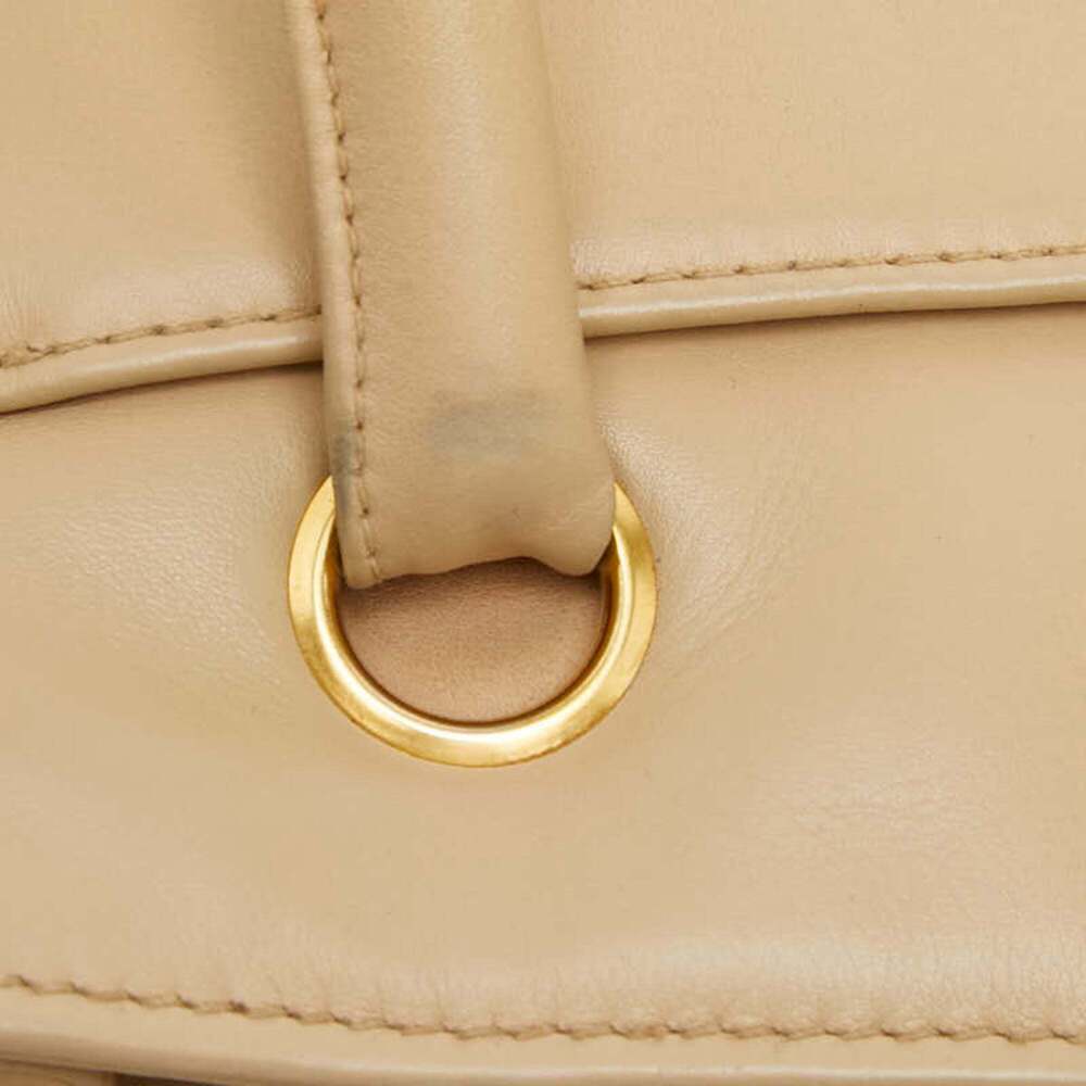 CHANEL Cream Leather Logo Tote Bag - Picture 9 of 14